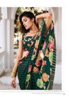 Ajnabee Vol 10 By Kashvi Dull Moss Foil Printed Sarees Wholesale Market In Surat
